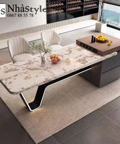 Bàn Đảo Bếp Tích Hợp Bàn Ăn 220CV
